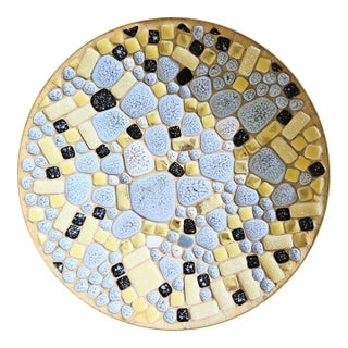 Mid Century Atomic Ceramic Tile Bowl Atomic Design For Sale