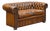 English Chesterfield Sofa of Tufted Leather For Sale