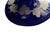 Blue Cobalt Hand Painted Glass Compote For Sale - Image 8 of 10