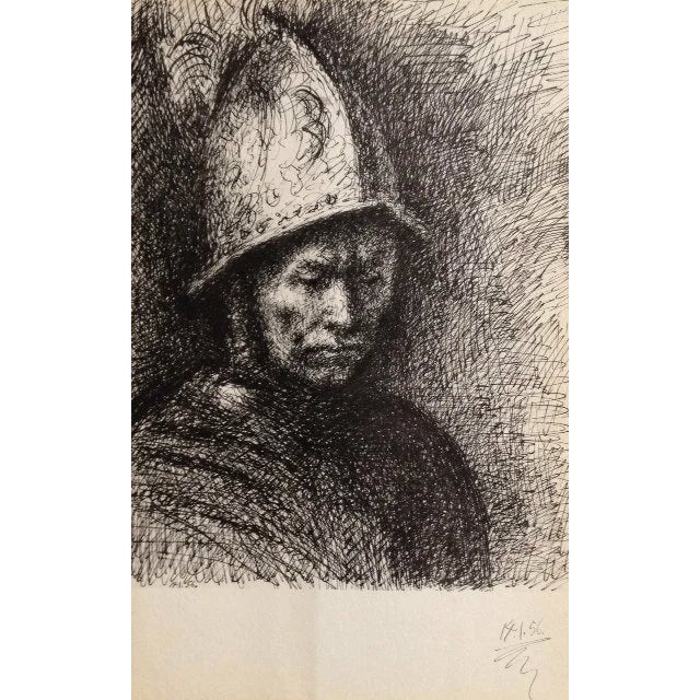 1960s Picasso Sketchbook Carnet De La Californie Lithograph Dated 14/1/1956 For Sale