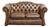 English Cowhide Chesterfield 2-Seater Sofa For Sale
