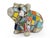 Handcrafted Multicore Reclaimed Ceramic Pieces Mosaic Pig Garden Outdoor Figurine For Sale - Image 4 of 12