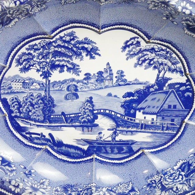 Beautifully combining classic English-inspired design with vintage charm, this **Vintage MCM Daher Blue Willow...