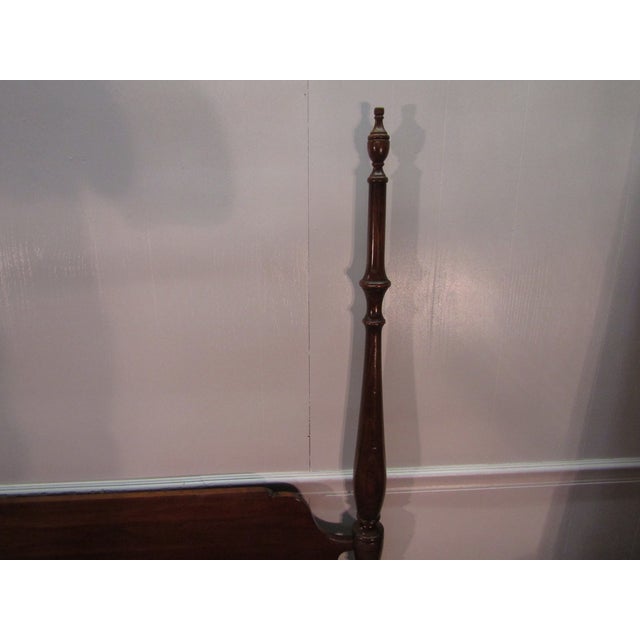 Pennsylvania House Solid Cherry King Size Poster Bed For Sale - Image 9 of 12