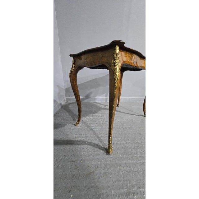 French Burr Walnut Bureau Plat Desk, 1880 For Sale - Image 18 of 18