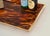 Rectangular Tortoiseshell Effect Acrylic Glass and Brass Serving Tray from Dior, Italy, 1970s For Sale - Image 9 of 13