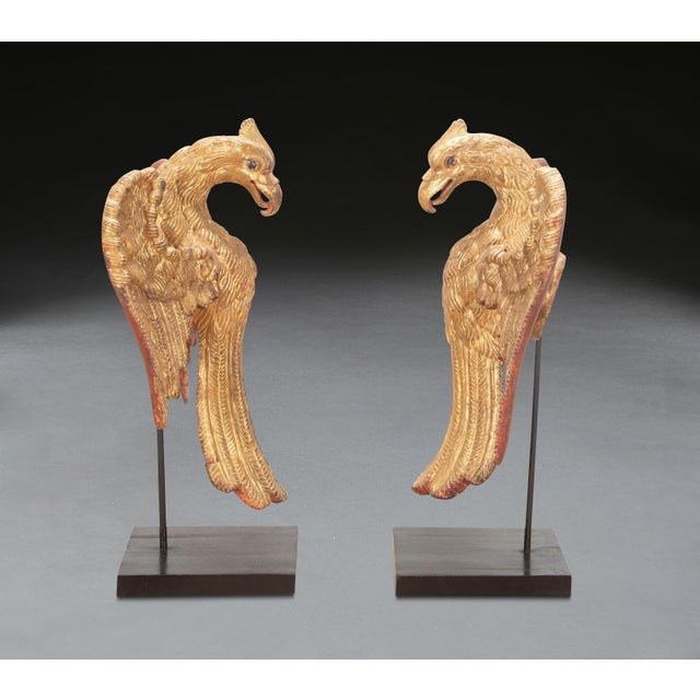 Antique Giltwood Eagles, 1840, Set of 2 For Sale - Image 4 of 12
