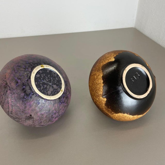 Pottery Vases 313 attributed to Kurt Tschörner Ruscha, Germany, 1970s, Set of 2 For Sale - Image 17 of 18