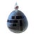 Jim Grant Black Cameo Glass Perfume Bottle (Signed and Dated, Handmade Art Glass, Vintage 1983) For Sale