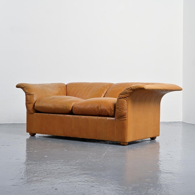 1970s Leather Loto Sofas by Luigi Massoni for Poltrona Frau, Italy, 1976, Set of 2 For Sale - Image 5 of 18