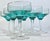 Turquoise Ocean Champagne Coupes- Set of Six For Sale - Image 11 of 12