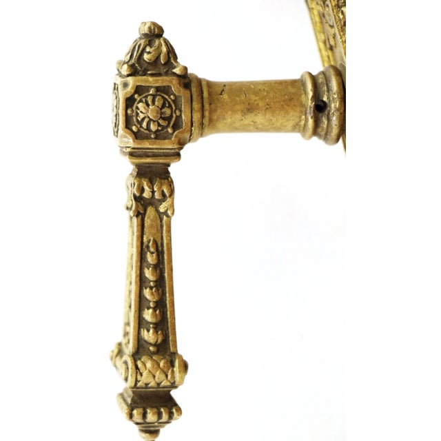Vintage European French Lever Door Knob Set For Sale - Image 6 of 8