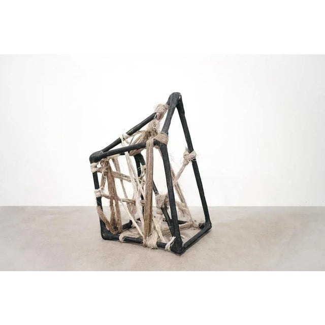 Runa stool by lucas tyra morten 2022 limited edition of 3 dimensions: w 65 x d 45 x h 40 cm material: sand casted tin,...