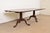 Baker Furniture Style Georgian Monumental Solid Cherry Wood Double Pedestal Extension Dining Table, Newly Refinished For Sale - Image 9 of 14