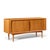 Bernhard Pedersen Mid Century Danish Teak Tambour Door Credenza and Hutch The credenza measures: 65 wide x 19.75 deep x...