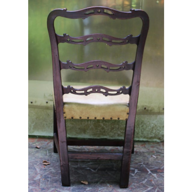 Gothic Mid 18th Century English George III Side Chair For Sale - Image 3 of 8
