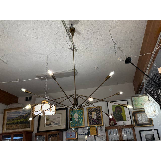 Early 21st Century Industrial Jonathan Browning for McGuire Nipomo Chandler For Sale - Image 5 of 12