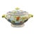 Vintage Taste Setter by Sigma Faenza Garofano Soup Tureen - Hand-Painted Italian Majolica For Sale