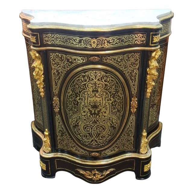 Napoleon III Boulle Marquetry Buffet, 1900s For Sale