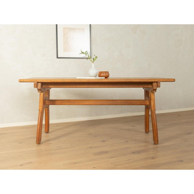 Brutalist Farmhouse Dining Table For Sale - Image 4 of 9