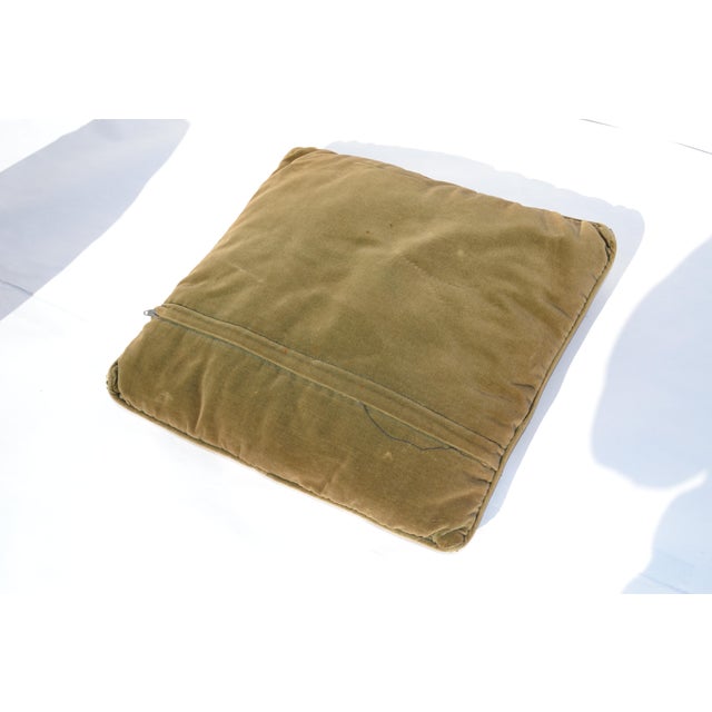 American Needlepoint Pillow Cherries For Sale - Image 3 of 6