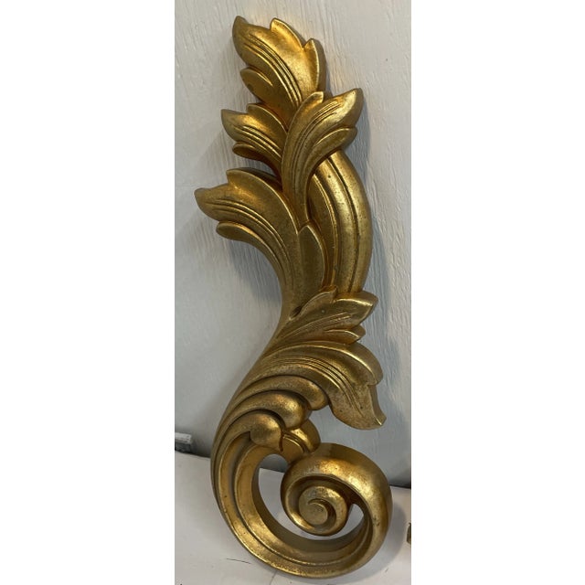 Love this 2 pc set of home interiors gold wall decor! Smaller pieces measure 5.5” x 16” x 1.5”