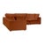 Boho Chic Cali Rust Performance Fabric Modular L-Sectional For Sale - Image 3 of 7