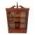 Vintage American Federal Mahogany Hanging Curio Cabinet For Sale