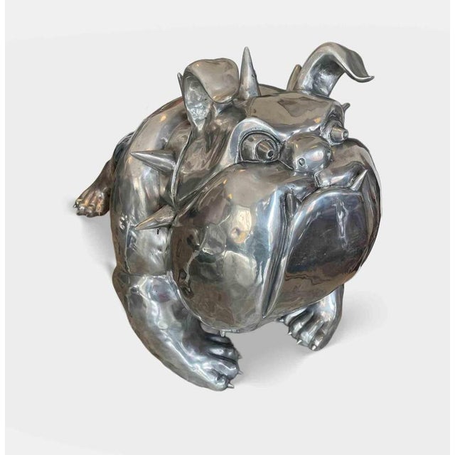 Metal Unknown, Bulldog Sculpture, 2007, Aluminium For Sale - Image 7 of 9