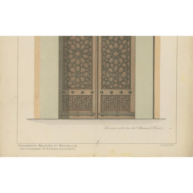 Paper Alexandre M. Raymond, Sultan Bayezid Mausoleum Door, Bursa, 1924, Paper For Sale - Image 7 of 10
