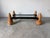 1980s Italian Postmodern Sculptural Turned Wood & Glass Two-Tier Rectangular Coffee Table For Sale - Image 9 of 17