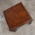 Vintage Modern Square Lane End or Side Table With Carved Leg Design & Chevron Veneer Top For Sale - Image 9 of 13