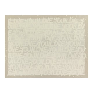 Today Is the Day to Say I Love You - Abstract Mixed Media Graffiti Inspired Original Artwork by Amber Goldhammer For Sale