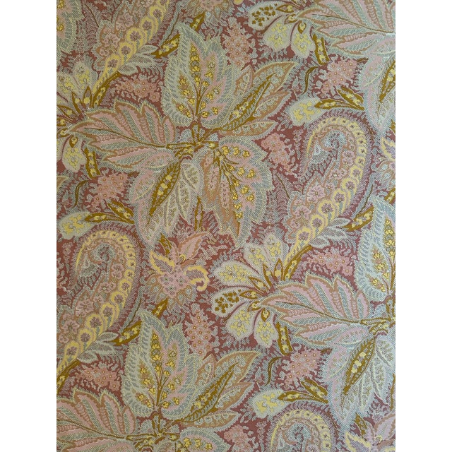 Traditional Brunschwig & Fils Chandigarh Cotton and Linen Print Fabric 3 1/2 Yards For Sale - Image 3 of 6