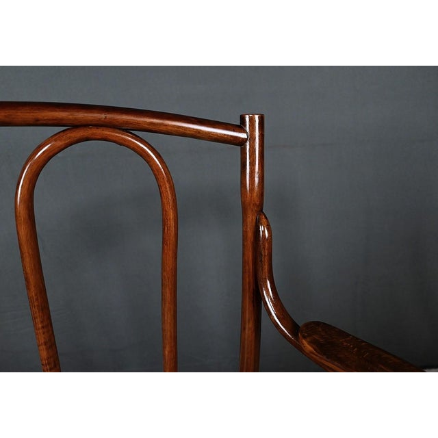 Bent Beechwood Bench from J&J Kohn, Early 20th Century For Sale - Image 5 of 18