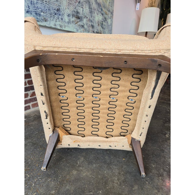 Adrian Pearsall Style Highback Chair MCM Vintage For Sale - Image 11 of 12