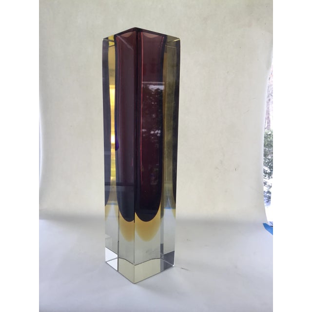 1980s Vintage Murano Glass Vase For Sale In Providence - Image 6 of 10