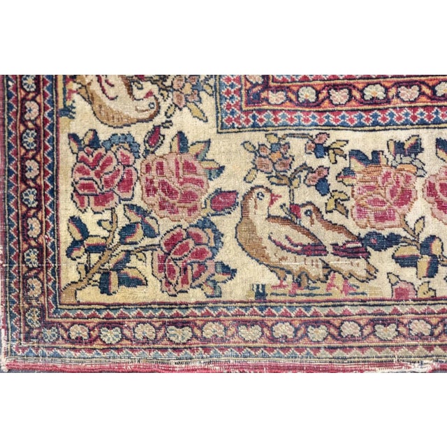 Antique Tehran Rug 4'7'' x 6'11'' For Sale - Image 10 of 12