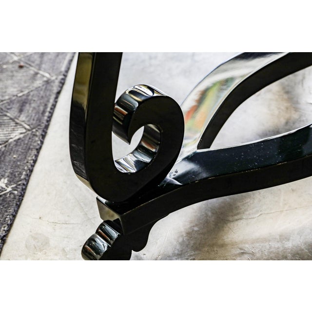 Contemporary Zebra Wood Center Table Chairish