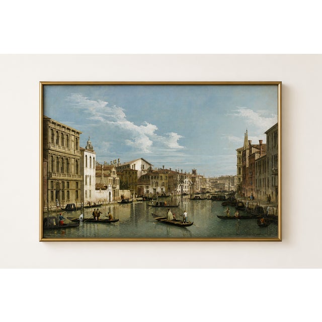 Not Yet Made - Made To Order The Grand Canal in Venice by Canaletto, Vintage Art Print, 18" X 12" For Sale - Image 5 of 8