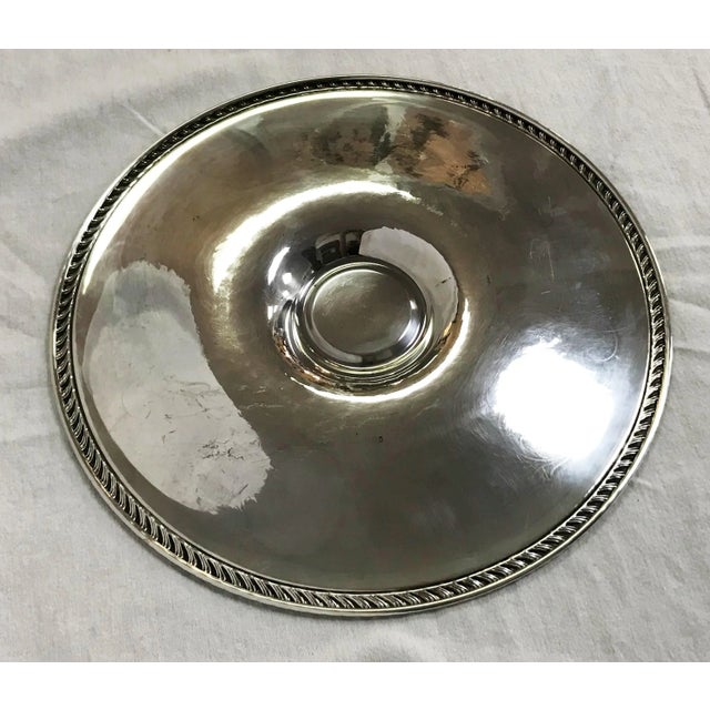 Metal Vintage Rogers Silverplate Appetizer Platter For Sale - Image 7 of 9