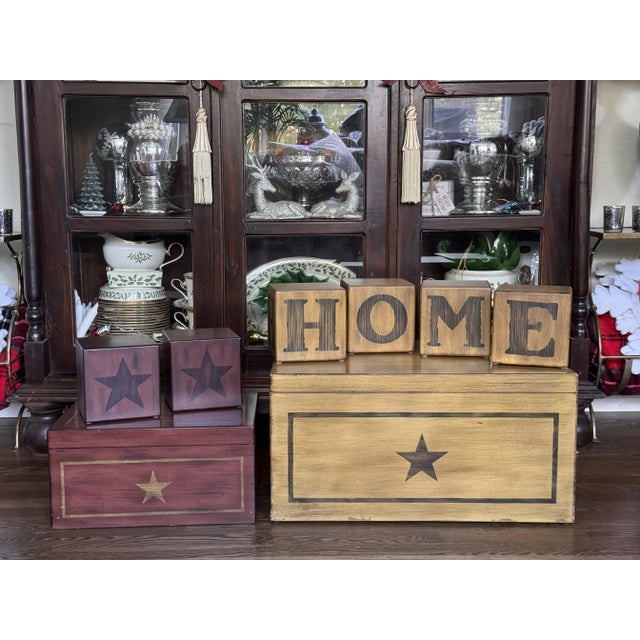 Vintage Ethan Allen Large Decorative Storage Trunks - a Pair For Sale - Image 11 of 12