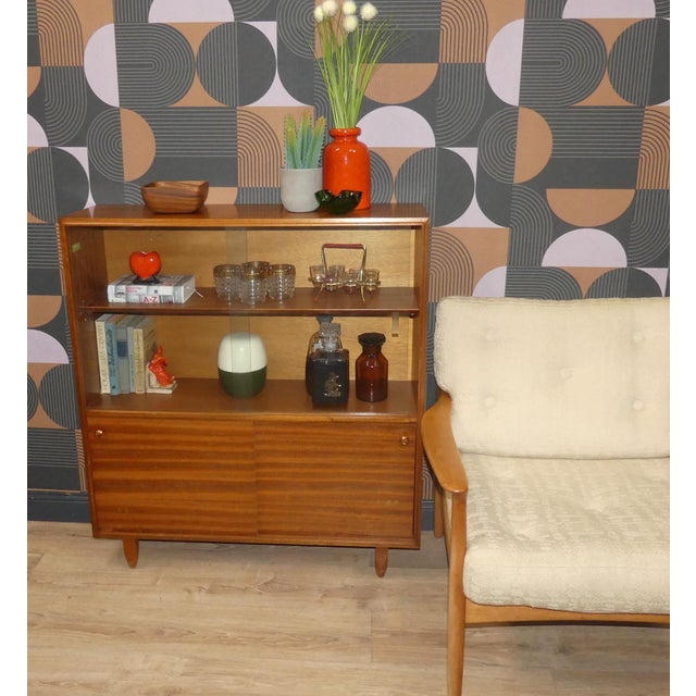 Vintage Display Cabinet in Teak and Walnut, 1960s For Sale - Image 11 of 16
