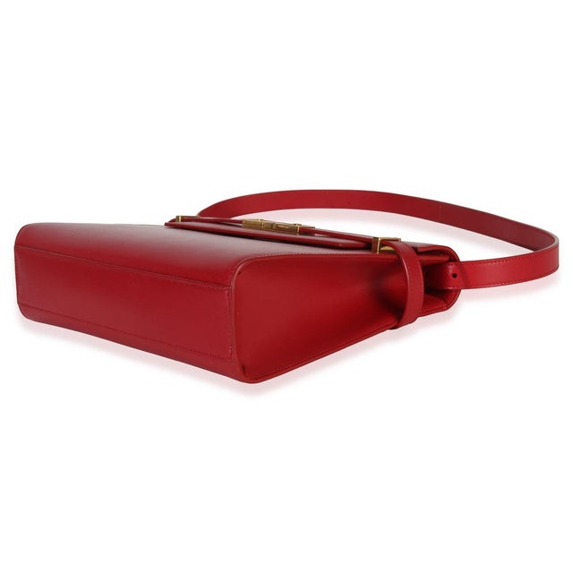 Animal Skin Red Calfskin Medium Manhattan Shoulder Bag For Sale - Image 7 of 9