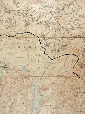 Richfield Springs New York 1902 Us Geological Survey Folding Map