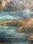 Mid 20th Century River and Mountains – Original Oil on Canvas For Sale - Image 4 of 4
