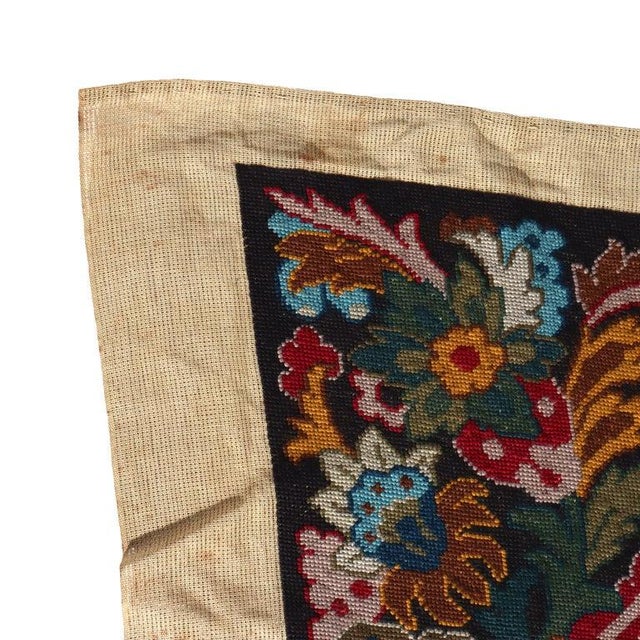Antique Louis XIII Pictorial Needlepoint Tapestry 19thC For Sale - Image 6 of 6