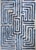Sample Knossos Maze Rug Sample, Blueberyy Blue, 12x12 For Sale - Image 4 of 4
