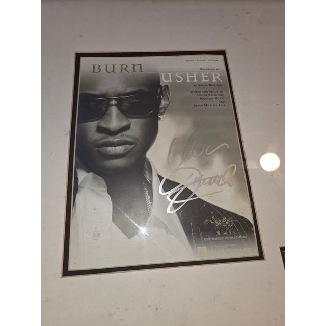 2000 - 2009 Framed Autographed Usher Raymond Poster From 2004 Truth Tour 2 Authentic Ticket. For Sale - Image 5 of 8