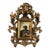 Vintage Italian Florentine Hand-Carved Giltwood Baroque Miniature Frame For Sale